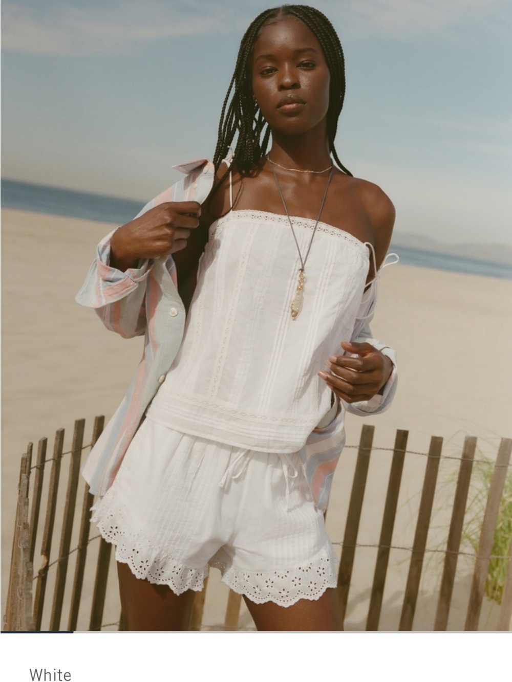 Abercrombie & Fitch 100% Cotton Ruffle Pull On Shorts
